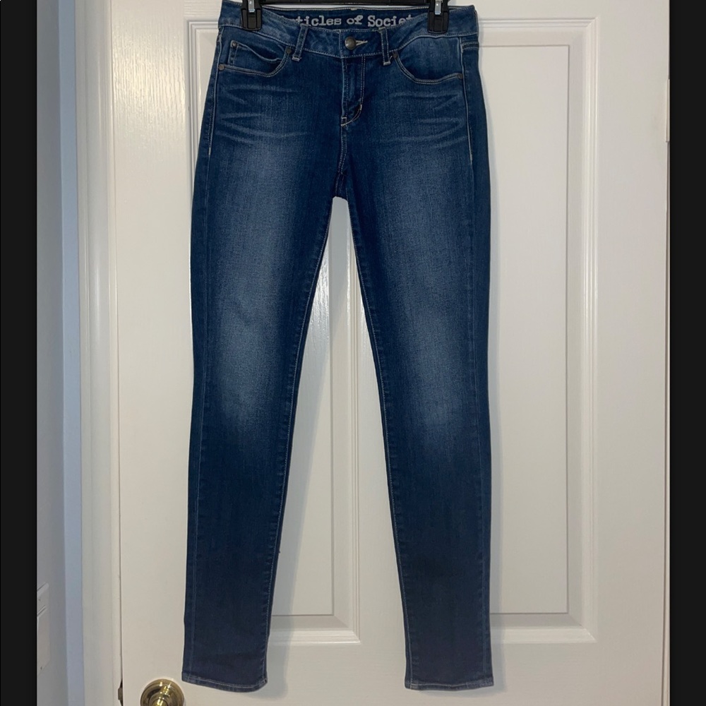 Articles Of Society Dark Wash Vintage Skinny Jeans